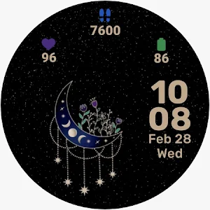 Celestial watch face- 6 Themes Screenshot 2