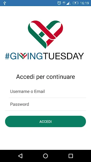 Giving Tuesday Italia Screenshot 0