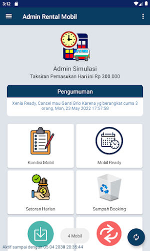 Admin Rental Mobil Screenshot 0