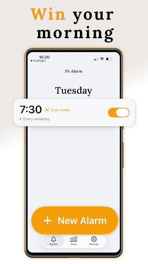 1% Alarm: Scan to Wake Up Screenshot 0