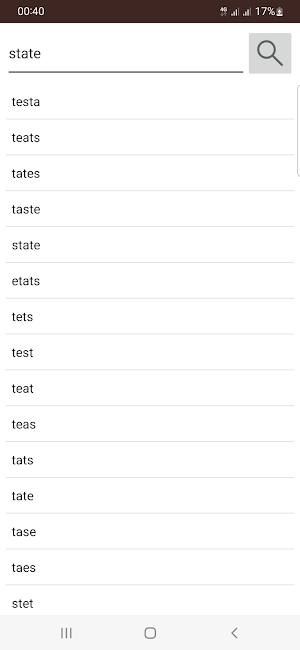 Anagram Solver Screenshot 1