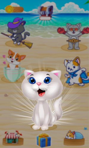 Cat Heaven- Merge, evolve cats Screenshot 1