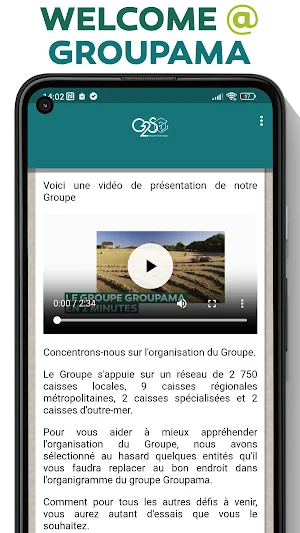Welcome@Groupama Screenshot 1