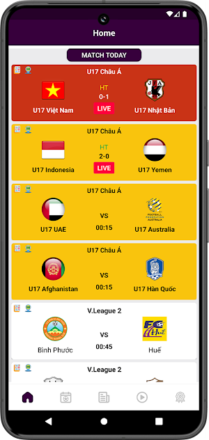 UScore - scores, schedules Screenshot 2