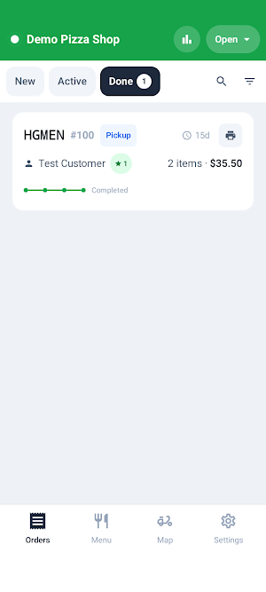 Restaurant Merchant Screenshot 1