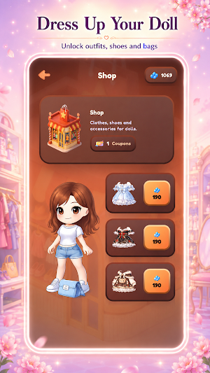 Doll City: Puzzle & Dress Up Screenshot 1