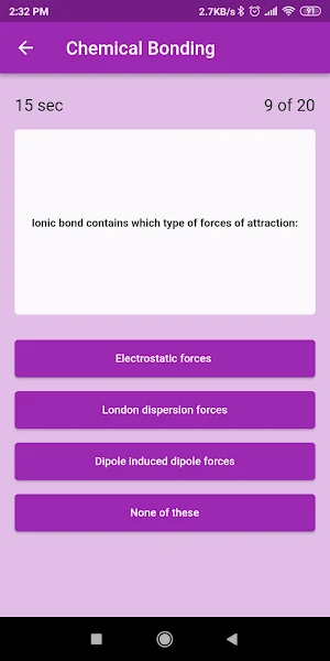 Chemistry Quiz Screenshot 2