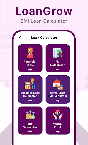LoanGrow - EMI Loan Calculator Screenshot 0