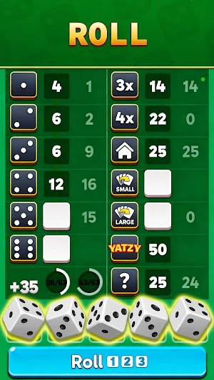 Yatzy Roll: Classic Dice Game Screenshot 1