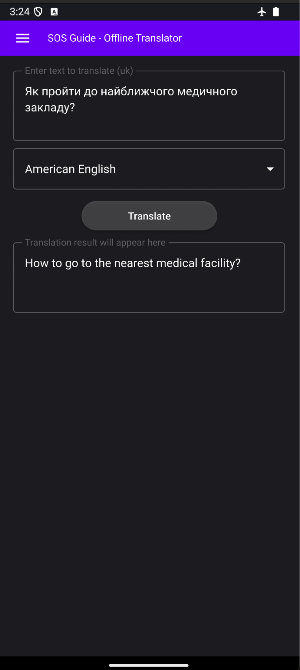 SOSGuide Screenshot 2
