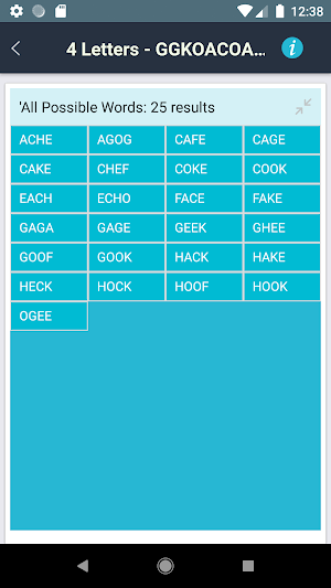 WordGen: 4 Pics 1 Word Answers Finder : Solver Screenshot 2