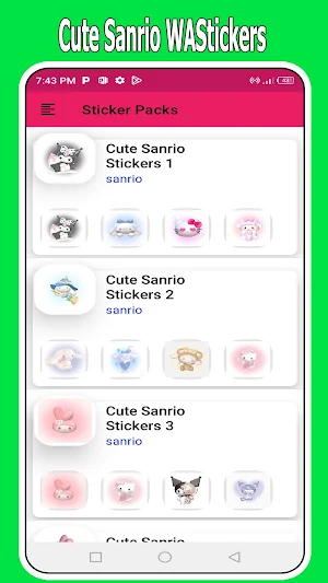 Cute Sanrio WAStickers Screenshot 1