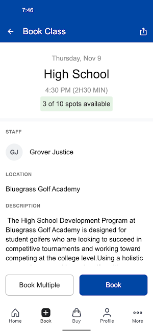 Bluegrass Golf Academy Screenshot 2