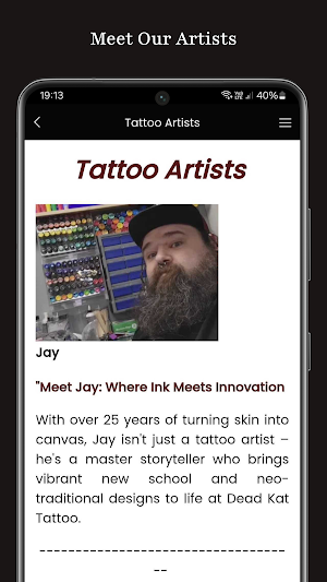 Dead Kat Tattoo Screenshot 1