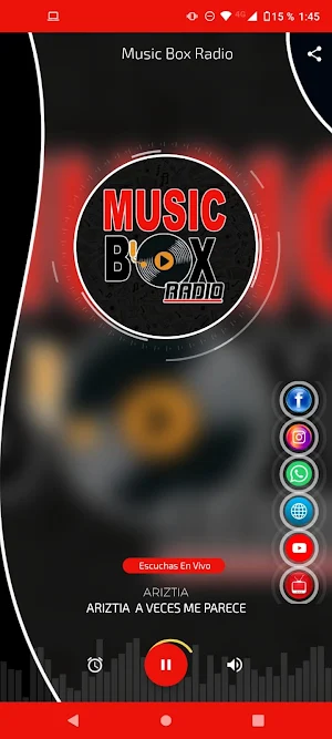 Music Box Radio Costa Rica Screenshot 1