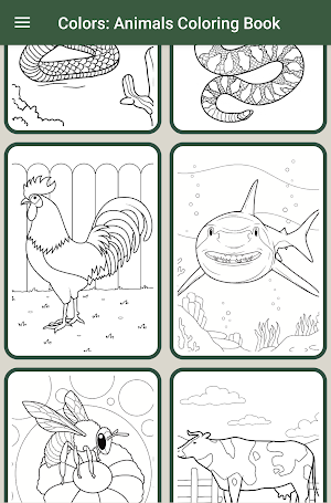 Colors: Animals Coloring Book Screenshot 1