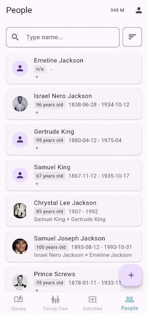 Global Family Tree Screenshot 1