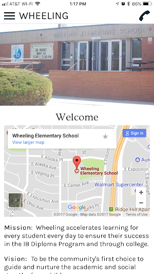 Wheeling Elementary School Screenshot 1