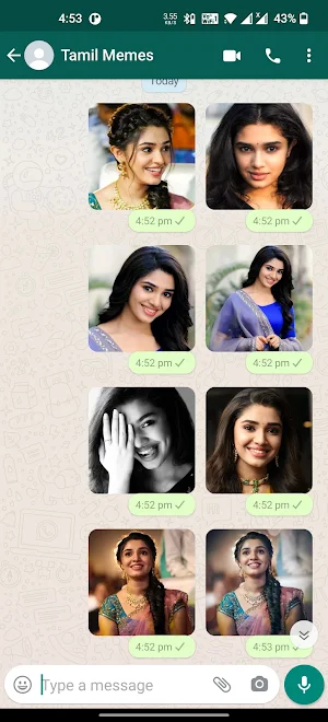 KrithiShetty Stickers | WAStic Screenshot 1