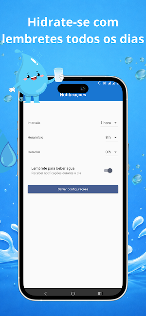 Gotinha -Lembrete de Água Screenshot 1