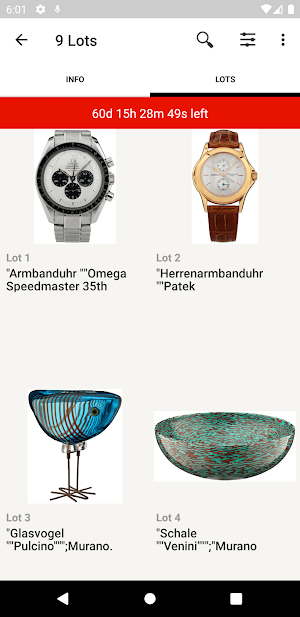 Auktionhaus Zofingen Screenshot 2