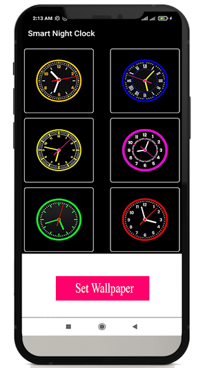 Live Night Clock Wallpaper HD Screenshot 2
