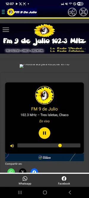 FM 9 De Julio Screenshot 3