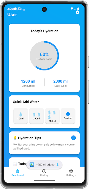 Water Drinking Tracker Screenshot 2
