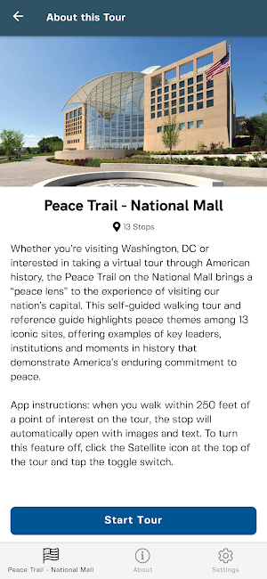 Peace Trail - National Mall Screenshot 0