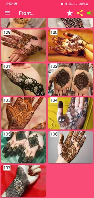 Front full hand mehndi design Screenshot 1