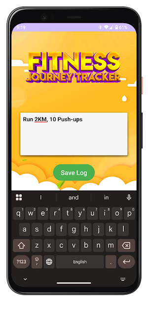 Fitness Journey Tracker Screenshot 1