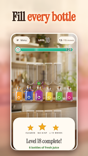 Juice Sort: Fruit Sort Puzzle Screenshot 1