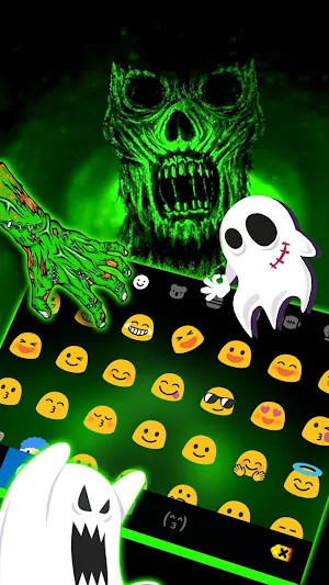 Scary Creepy Monster Keyboard Theme Screenshot 2