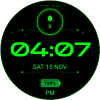 Matrix Digital Watch Face