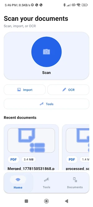 DocScan–PDF Scanner & Convert Screenshot 0