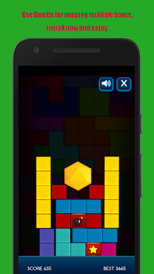 Hexagon Fall Physic Game Screenshot 0