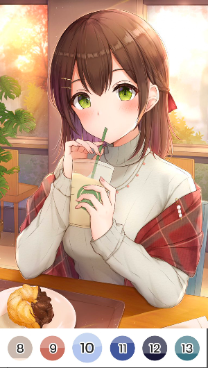 Anime Girl - Color By Number Screenshot 3