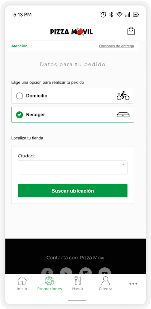 Pizza Móvil Screenshot 2