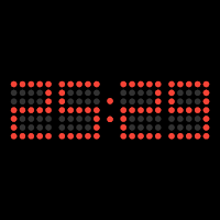 Dot LED Clock