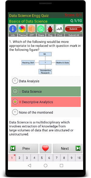 Data Science Quiz Screenshot 2