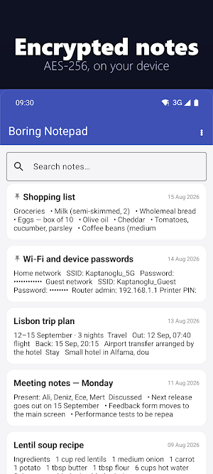 Boring Notepad Screenshot 0