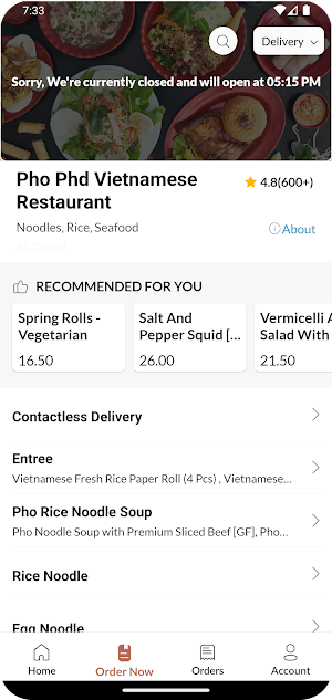 Pho Phd Vietnamese Restaurant Screenshot 2