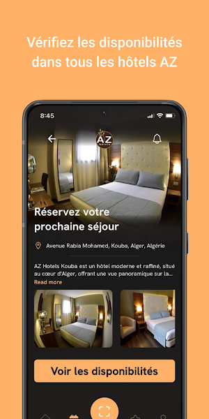 AZ Hôtels App Screenshot 1