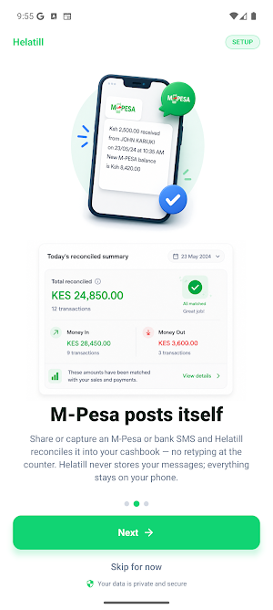 Helatill:Smart SMS &CreditBook Screenshot 1