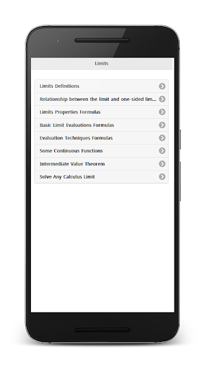 Calculus Formulas Screenshot 0