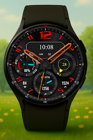 TurboStep Hybrid Watch Face Screenshot 0