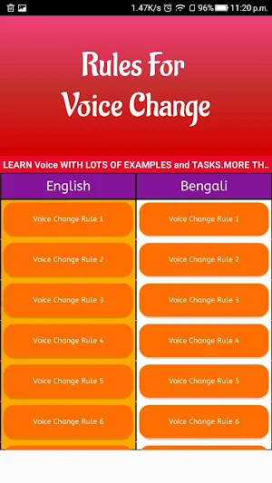 Active voice passive voice converter Screenshot 0