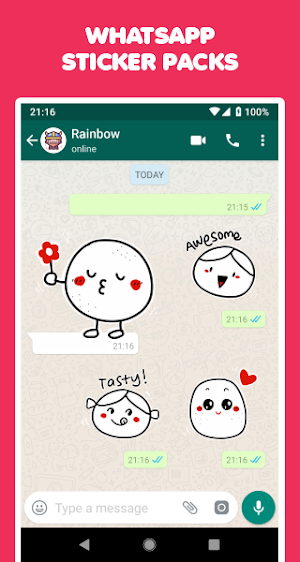可爱贴纸 Cute Stickers by Lysart Screenshot 1