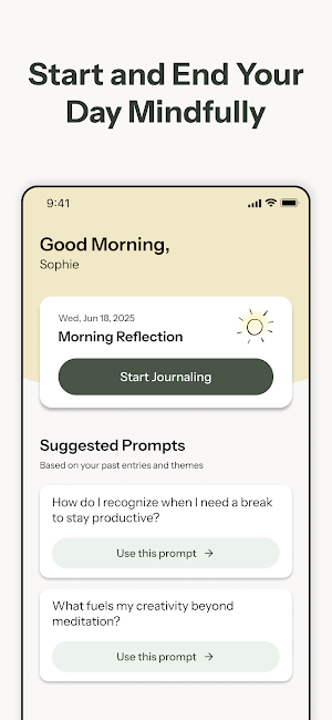 Ponder: AI Journal & Wellness Screenshot 0
