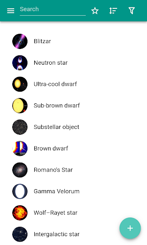 Classes of stars Screenshot 0